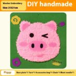 Tiktok Children's Cartoon Animal Wool Embroidered Painting Poke Kindergarten Educational DIY Handmade Toys - Image 7