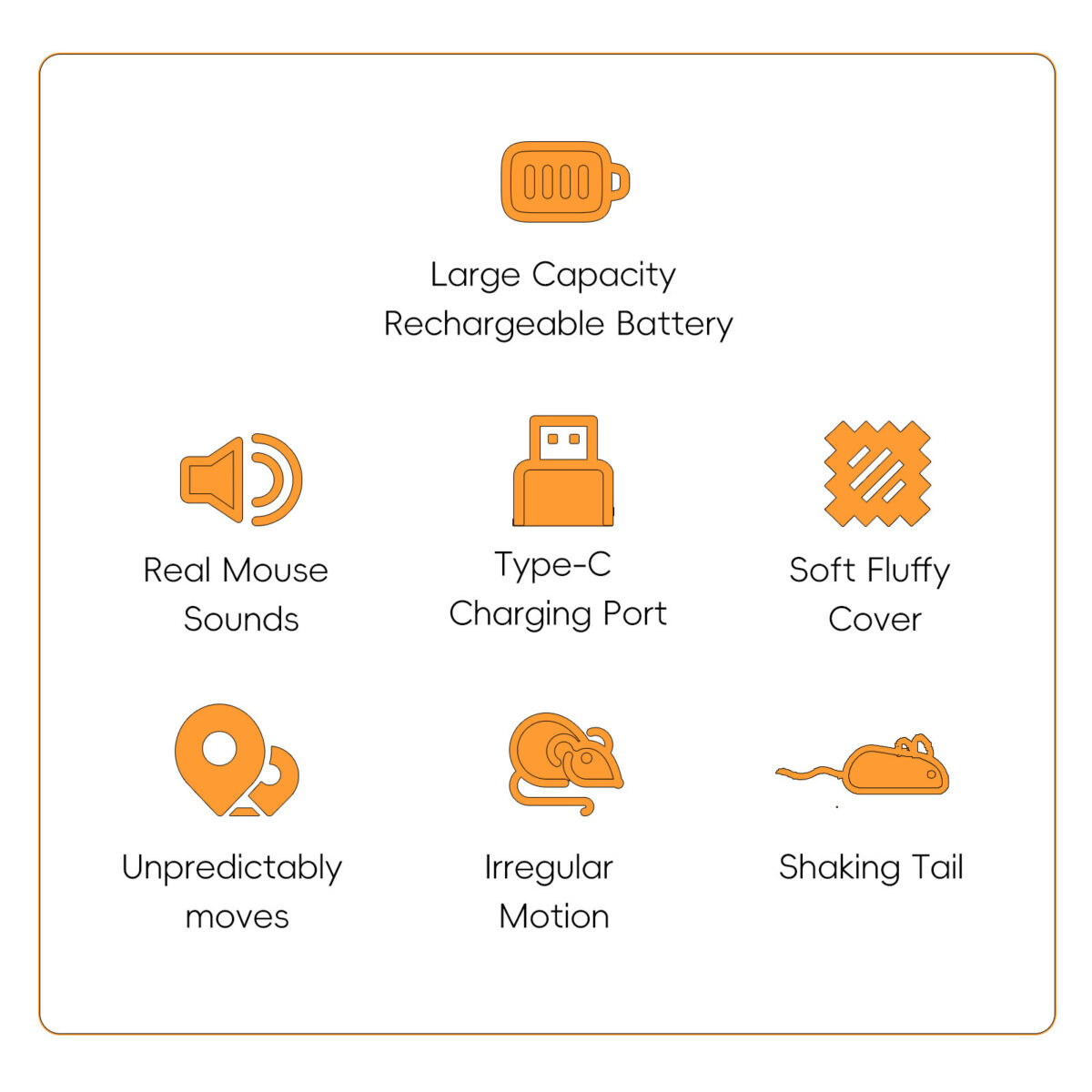 NEW Motion Cat Toy Electronic Moving Mouse Cat Toy Interactive Cat Toy With Rechargeable Battery Sound Box Cat Mouse Feather - Image 4