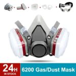 Original 6200 Reusable Respirator Half Face Cover Gas Mask With Fog-proof Glasses For Painting Spray Polishing Work Safety Smoke - Image 7