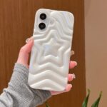Pearlescent White Three-dimensional Stacking XINGX Phone Case - Image 2