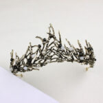 Bride Getting Married Black Big Crown Dress - Image 5