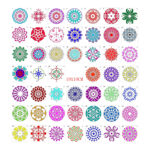 48 Mandala Auxiliary Painting Templates Stone Color Painting Creative DIY Handmade Templates - Image 4