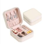 Creative travel portable jewelry box earrings earrings jewelry storage box leather small jewelry bag - Image 10