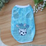 Spring And Summer Grid Pet Cute Cartoon Printed Vest - Image 9