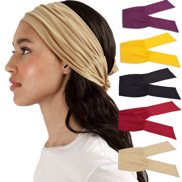 Knotted Hair Band Yoga Hair Band Sports Head Band Elastic Broad Band Bandana