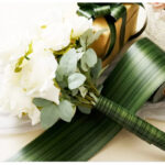 Bark Decorative Titanium Leaf Double Sided Satin Ribbon - Image 5