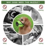 Dog Muzzle Medium Sized Muzzle For Biting And Barking Breathable Mesh Dog Muzzle For Chewing Dog Muzzle With Adjustable Buckle - Image 5