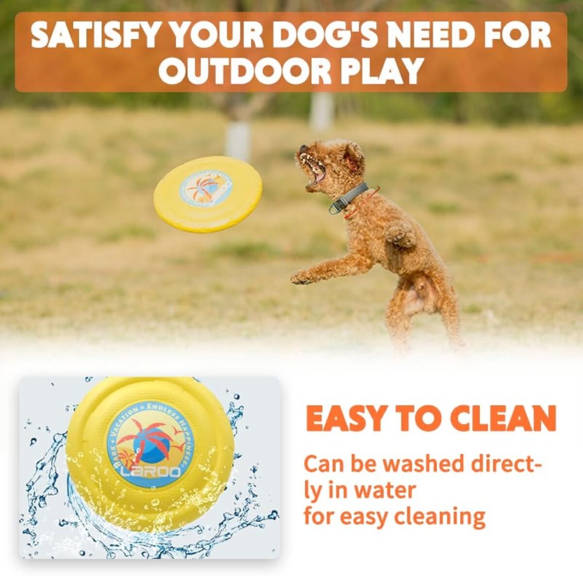 Dog Flying Disc Dog Flying Disc Durable And Interactive Flying Disc For Medium And Large Dogs  Perfect For Summer Parties And Outdoor Playtime - Image 5