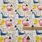 Twill Cartoon Dinosaur Pure Cotton Quilt Sheet Fabric - Image 3