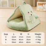 New Winter Cat Tents Warm Cozy Pet House Cat Soft Nest Kennel Deep Sleeping Cave Bed Puppy Kitten Blanket Pet Supplies - Image 3