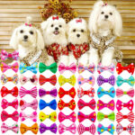 Pet Hairpin Headwear Dog Cat Ornaments Bow Headflower