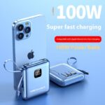 Mini-portable With Cable 20000 MA Power Bank PD225W Mobile Power Supply - Image 2