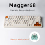 Magnetic White Porcelain Jade 68 Key Aluminum Tuo Keyboard - Image 8