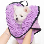 Absorbent Dog Towel, Microfiber Quick Drying Towel Machine Washable With Hand Pockets Pet Towel For Medium Large Dog Super Absorbent Pet Towel Quickly Dry Your Dog Or Cat After Bath Time - Image 4