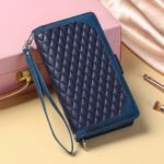 Crossbody Plaid Multi-functional Zipper Bag Mobile Phone Case - Image 5