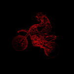 New style motorcycle 3D lamp seven color visual stereoscopic lamp LED gradual change touch remote control visual lamp 3D desk lamp - Image 3
