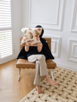 Creative Printed Silk Feeling Puppy Pillow Sofa Cushion - Image 4