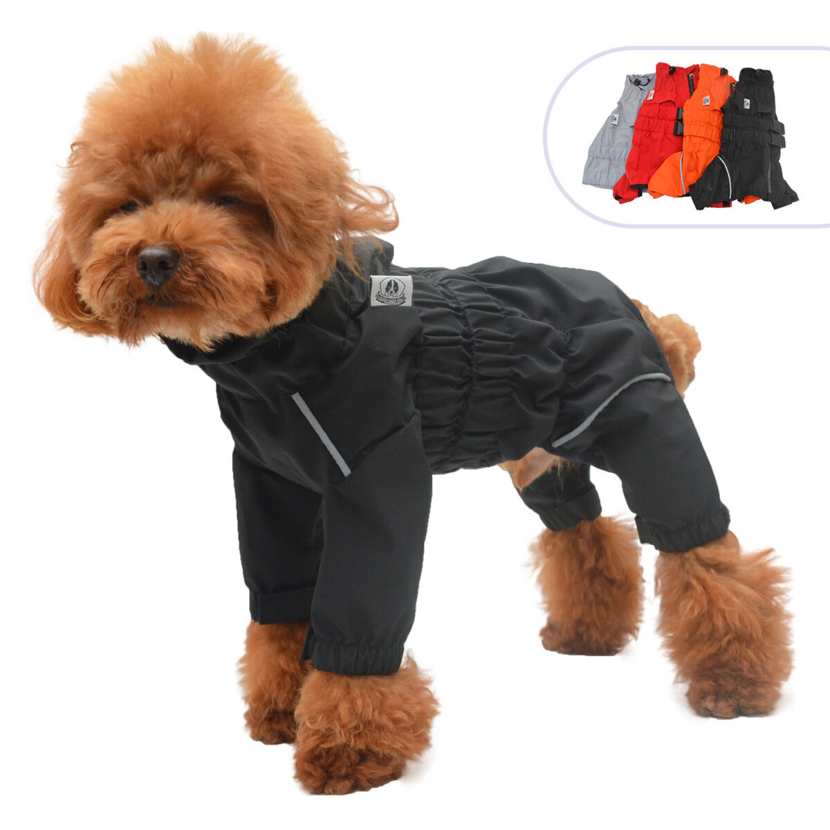 Outdoor Four Legged Dog Raincoat Pet Clothing - Image 5