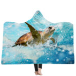 New Ocean Turtle Series Hooded Blanket Cape - Image 7