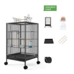 Parrot Xuanfeng Bird Cage With Feeder Toy Grass Nest Breeding Box - Image 2