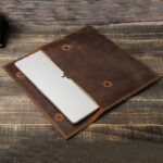 Protective Case Cowhide Laptop Magnetic Buckle Liner Bag - Image 3