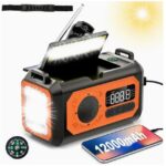 Lighting Large Capacity Hand-cranked Solar Power Emergency Charging Treasure - Image 2
