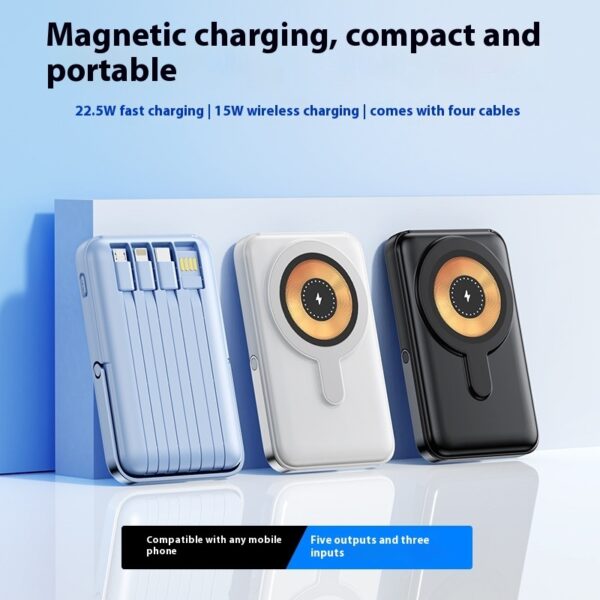 Magnetic Self-contained Bracket Power Bank Large Capacity
