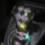 Diamond Hand Brake Gear Safety Belt Shoulder Pad Hot Drilling Handle Cover Full Diamond Steering Wheel Cover Rear View Mirror Cover - Image 10