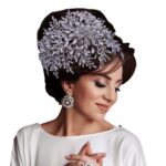 Handmade Rhinestone Hair Accessories Wedding Dress Modeling Bride Headwear - Image 5