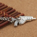 Men's Punk Style Domineering Pistol Exquisite Thai Silver Pendant - Image 3