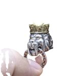 S925 Silver Vintage Lion Pendant Keychain Pendant - Image 5