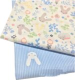 Cotton Twill Cartoon Rabbit Bedding Clothing Fabric - Image 4