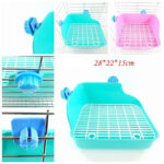Pet Rabbit Chinchilla Guinea Pig Square Lace Toilet - Image 5