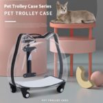 Cat Bag Trolley Case Pet Out Portable With Bubble Box Transparent Space Capsule - Image 2