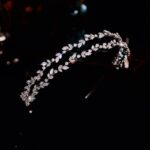 Women's Double Layer Crystal Zircon Leaf Hair Band - Image 5