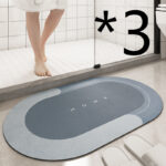 Cushion Bathroom Sliding Door Floor Foot Mat - Image 10