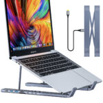 Aluminum Alloy HUB Multi-interface HDMI 8 In 1 Docking Station Laptop Stand - Image 5