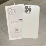 Frosted Glass Primary Color Comes With Lens Protector Phone Case