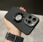 Metal Lens Frame Frosted Phone Case - Image 9