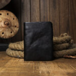 Men's Short Genuine Leather Vertical Casual Zipper Wallet - Image 7