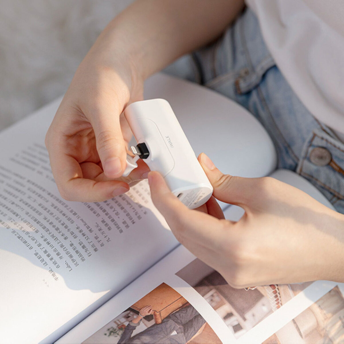 Mini Ultra-thin Power Bank Cute, Creative, Compact, Direct Charge And Portable - Image 1