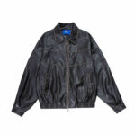 Japanese Retro Motorcycle Leather Jacket Loose High Street - Image 5