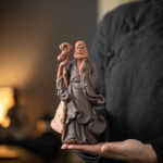 Chinese Zen Inspired Crossing The River By Bodhidharma Ancestor's Ornament - Image 4
