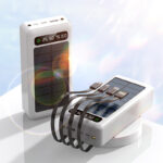 Solar With Cable Power Bank 30000 MA Mobile Power Supply - Image 2