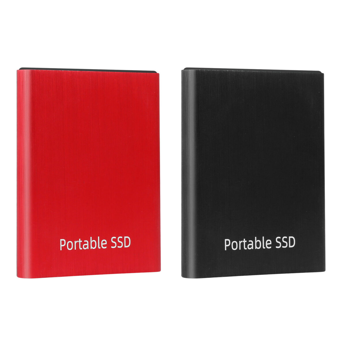 SSD Solid State Hard Drive Brush Pattern Portable Mobile Hard Drive - Image 5