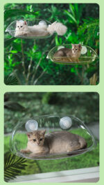 Universal Cat Climbing Frame Cat Window Sucker Hanging Bed Swing Balcony Bedside Glass Sleeping Cat Hammock - Image 10