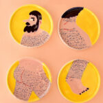 A Man's Ceramic Fruit Plate Released Into The Air - Image 7