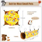 Ferret Small Pet Hammock Set Hanging Hammock And Tubular Tunnel - Image 5