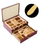 Tableware Suit Stainless Steel Knife, Fork And Spoon 72-piece Set Wooden Box - Image 7