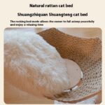 Natural Fruit Tree Cat Climbing Frame Solid Wood Rattan Cat Nest Cat Tree - Image 3